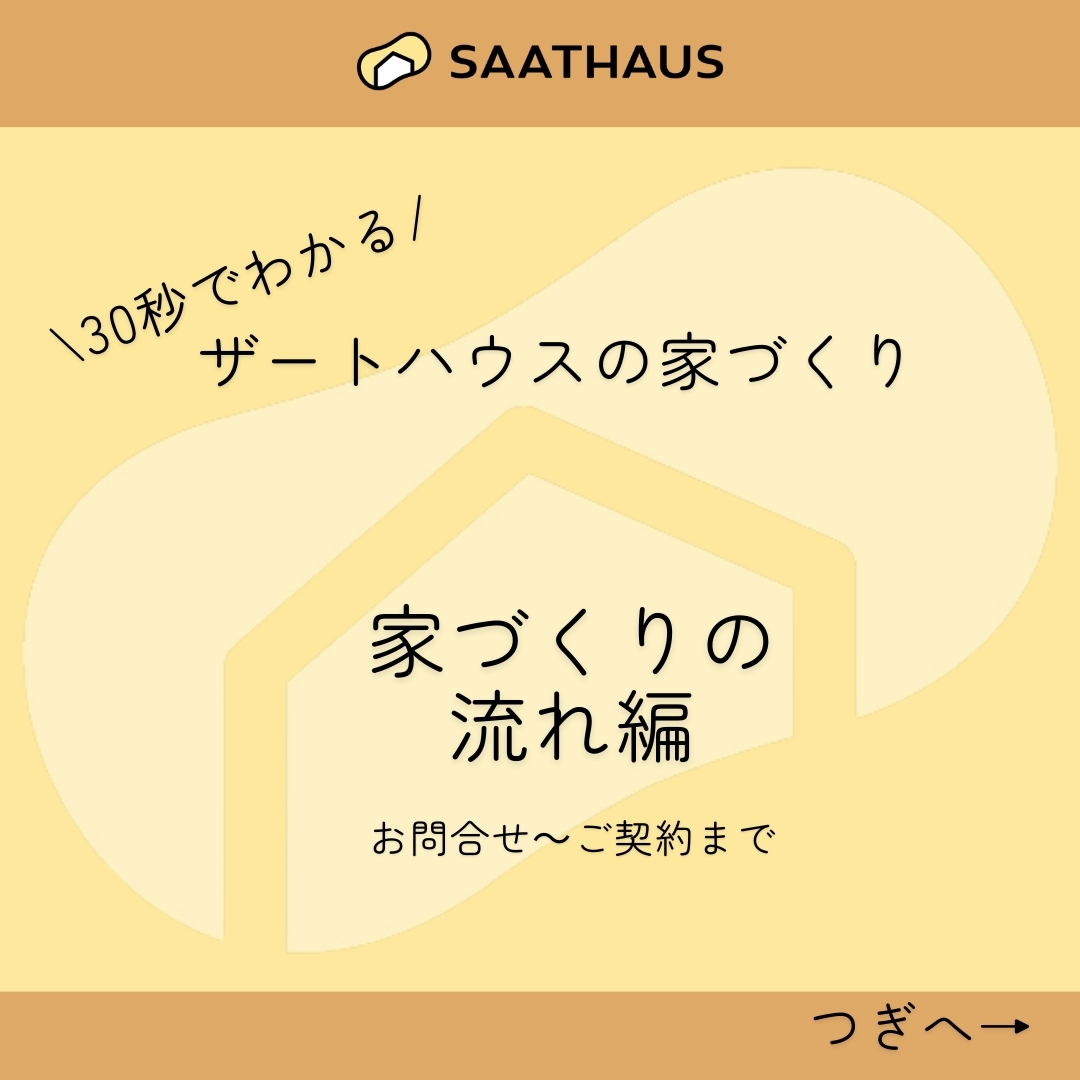 ザートハウスの家づくりシリーズ第１弾！　【家づくりの流れ編】